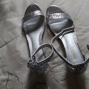 Silver sandals